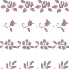 Hot Plantilla de Stencil V-153 Cenefas floral 15x21cm Dayka Plantillas