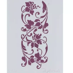 Best Plantilla de Stencil V-234 Cenefa floral 15x21cm Dayka Plantillas