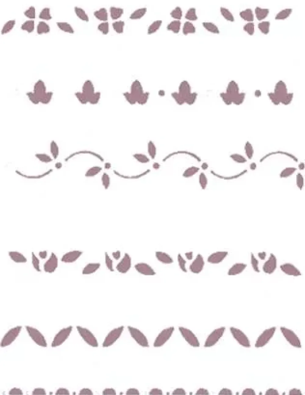 New Plantilla de Stencil V-155 Cenefas15x21cm Dayka Plantillas
