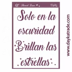 Plantilla de Stencil V-357 Estrellas 15x21cm Dayka Plantillas