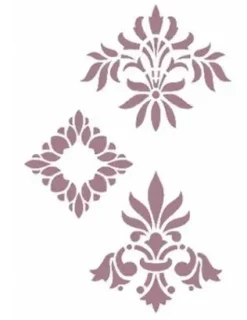 Clearance Plantilla de Stencil V-130 Floral 15x21cm Dayka Plantillas