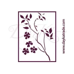 Online Plantilla de Stencil V-295 Flores 15x21cm Dayka Plantillas