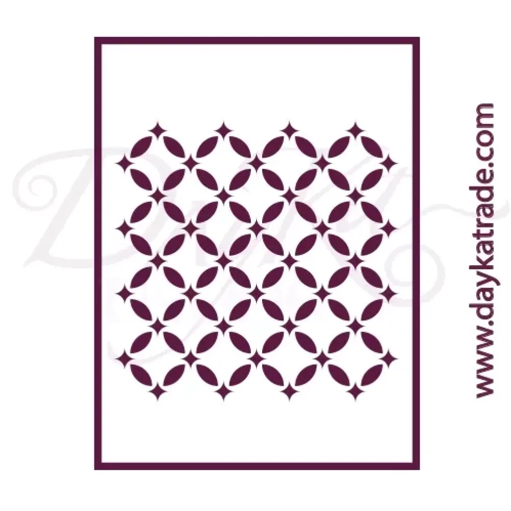 Clearance Plantilla de Stencil V-299 Fondo 15x21cm Dayka Plantillas