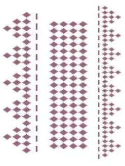 Sale Plantilla de Stencil V-216 Formas con rombos 15x21cm Dayka Plantillas