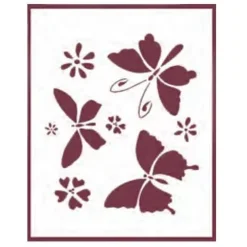 Sale Plantilla de Stencil V-231 Mariposas 15x21cm Dayka Plantillas
