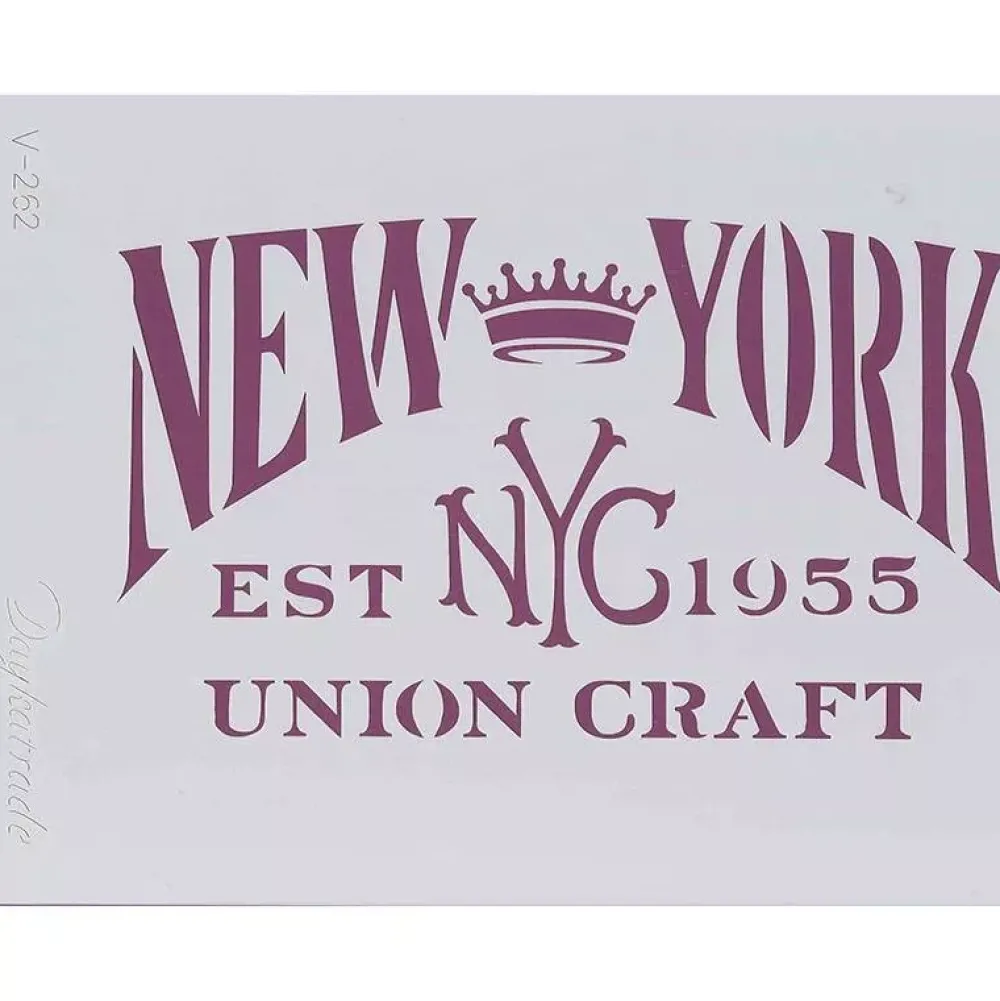 Plantilla de Stencil V-262 New York 15x21cm Dayka Plantillas