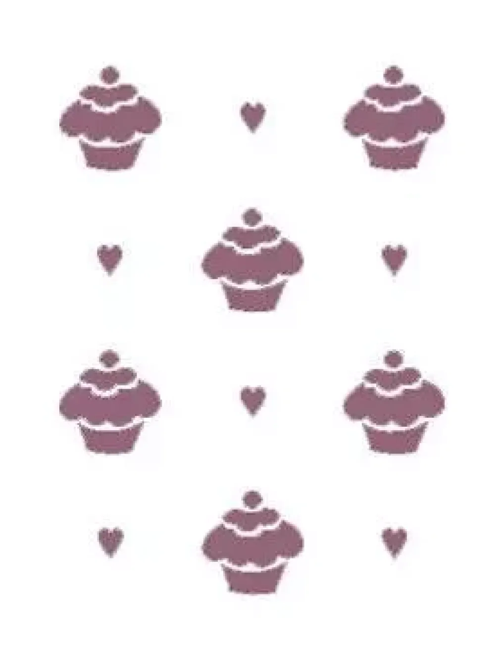 Hot Plantilla de Stencil V-205 Pastelitos 15x21cm Dayka Plantillas