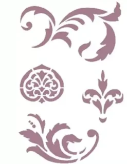 Sale Plantilla de Stencil V-137 Volutas 15x21cm Dayka Plantillas