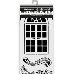 Discount Plantilla de stencil Ventana Masquerade 12x25cm Plantillas