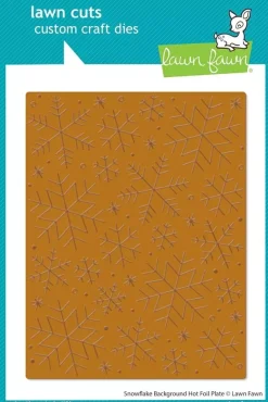 Outlet Plantilla Foil Snowflake Background Plantillas
