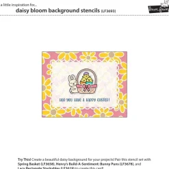 Sale Plantillas de stencil Daisy Bloom Background Plantillas