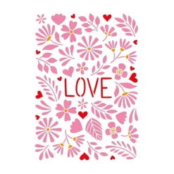 Online Plantillas de stencil Love A4 Plantillas