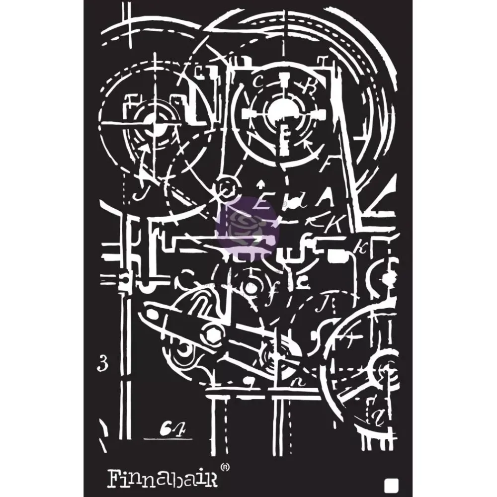 Online Plantillas de Stencil Machinery Finnabair Prima Plantillas