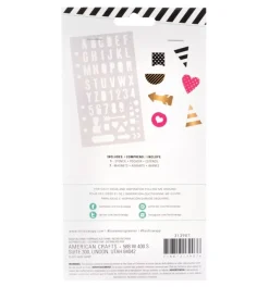 Best Plantillas de stencil y Clips Fresh Start Heidi Swapp Plantillas