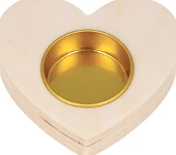 Online Portavelas De Madera Corazón Maderas