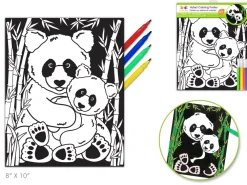 New Póster para Colorear Panda Niños Niños Y Regalos