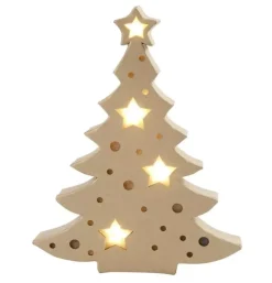 New Árbol de Navidad con Luz Cartón Y Papel Maché