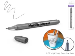 New Rotulador Metálico Extra Fino Plata Rotuladores