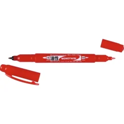 New Rotulador rojo doble punta Monotwin Rotuladores
