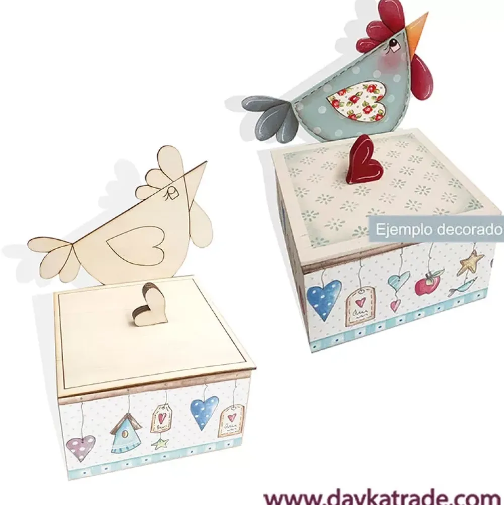 Hot Salero Gallina + Tela Prediseñada Dayka Organización
