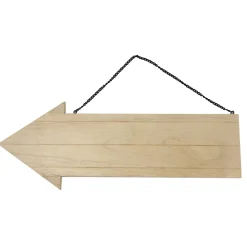 Señal Flecha de Madera 38 x 14cm Maderas