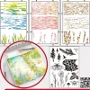 Discount Sellos + plantillas de stencil Nature Plantillas