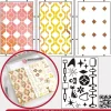 Outlet Sellos + plantillas de stencil Retro Plantillas