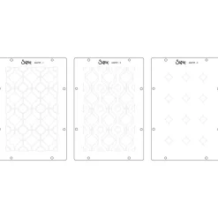 Outlet Sellos + plantillas de stencil Retro Plantillas