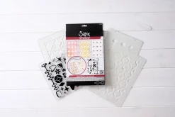 Outlet Sellos + plantillas de stencil Retro Plantillas