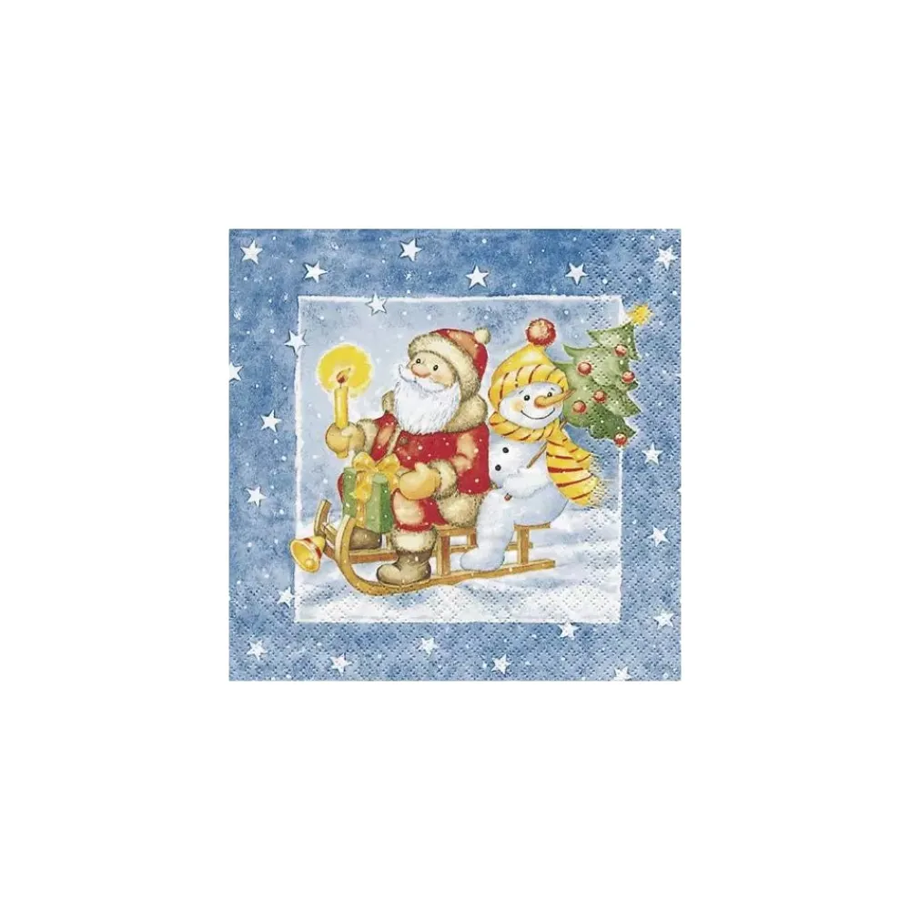 New Servilletas de papel 8210600 Paseo en trineo 33x33cm. (20 unidades) Navidad