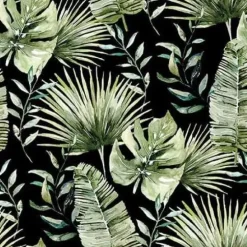 Clearance Servilletas de papel Jungle Leaves Black 33x33cm Decoupage