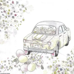 Hot Servilletas de papel Just Married 33x33cm Navidad