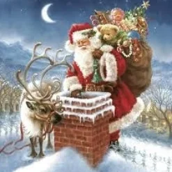 Online Servilletas de Papel Santa Claus 33x33cm Navidad