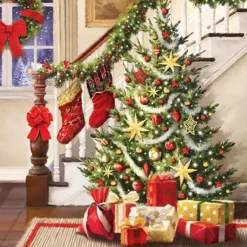 Outlet Servilletas Árbol de Navidad 33x33cm Decoupage|Navidad