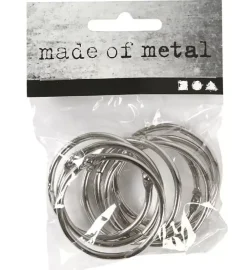 Discount Set 8 Anillas Metálicas 38mm Bisutería