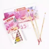 Sale Set 12 Acrílicos + 3 Pínceles + Bloc + Paso a Paso Talens Pinturas Acrílicas