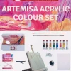 Best Set 8 Acrílicos + Caballete Artemisa Talens Pinturas Acrílicas