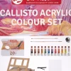 Online Set 12 Acrílicos + Caballete Callisto Talens Pinturas Acrílicas