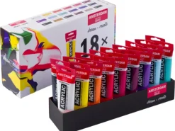 Outlet Set 18 acrílicos 120ml Pinturas Acrílicas