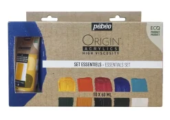 Online Set 10 acrílicos ecológicos Essentials Origin 60ml Pinturas Acrílicas