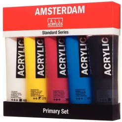 Clearance Set 5 Acrílicos Primarios 120ml Pinturas Acrílicas