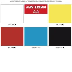 Clearance Set 5 Acrílicos Primarios 120ml Pinturas Acrílicas
