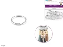 Hot Set 18 Anillas de Llavero 19mm Goma Eva Fofuchas|Bisutería