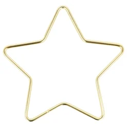Clearance Set 3 anillas de metal Estrella Dorada Labores Y Macramé