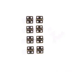New Set 8 Bisagras Cuadradas Bronce Viejo Pequeñas Herrajes