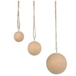 Best Set 3 Bolas de Navidad 3cm Maderas|Navidad