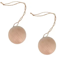 Sale Set 2 Bolas de Navidad 6cm Maderas|Navidad