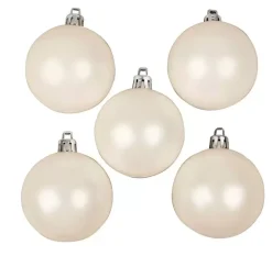 Discount Set 20 Bolas de Navidad Blanco Porexpán, Celulosa Y Plástico