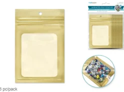 Outlet Set 8 Bolsas Ziplock Oro Organización