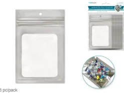 Best Set 8 Bolsas Ziplock Plata Organización